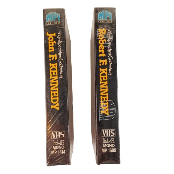 Speeches of John F Kennedy and Robert F Kennedy 2 VHS Tapes New Sealed Vtg 1990 - Picture 5 of 7